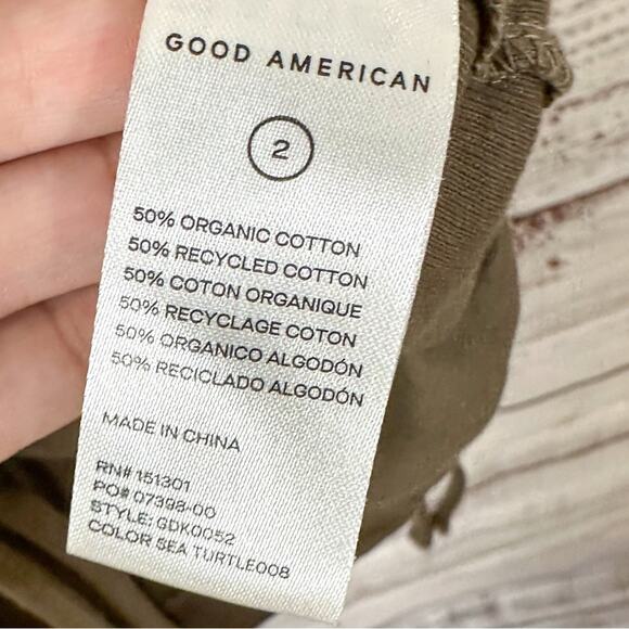 NEW with tags Good American Green Ruched Tank Mini Dress, NWT, Medium, MSRP $119 - Picture 12 of 14